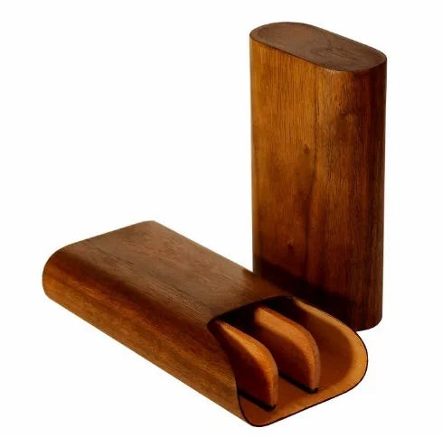3 cigars Show Band Case - All wood options