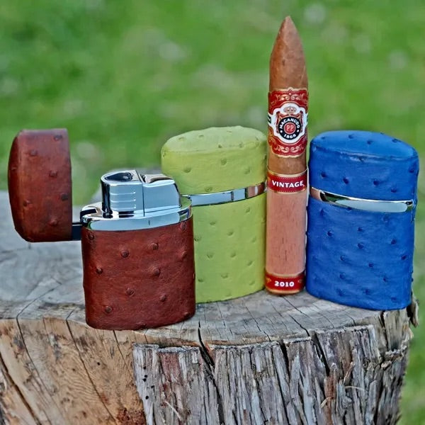Triple Jet Table Lighter - All options in wood and leather