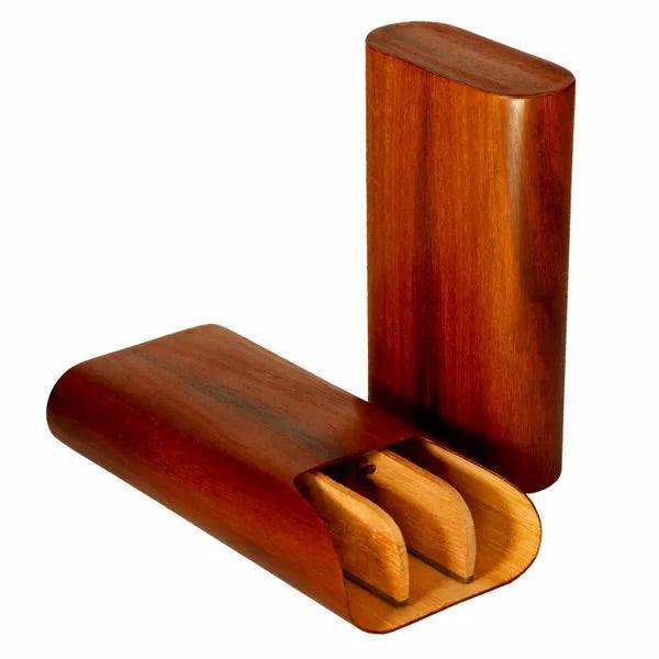 3 cigars Show Band Case - All wood options