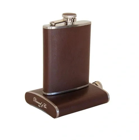 Croco Pattern Black Bottle Small - Alle options in leather and wood