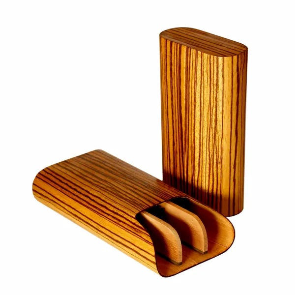 3 cigars Show Band Case - All wood options