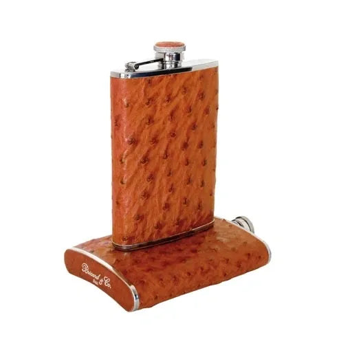 Croco Pattern Black Bottle Small - Alle options in leather and wood