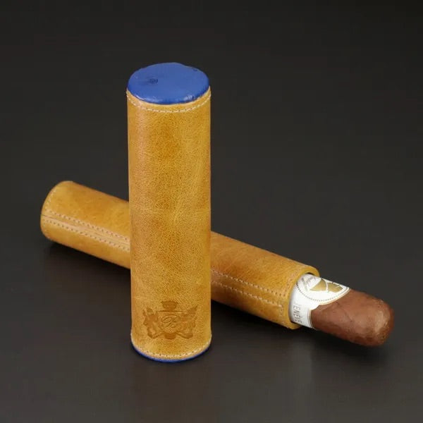 The Single Cigar Tube - All options in wood and leather