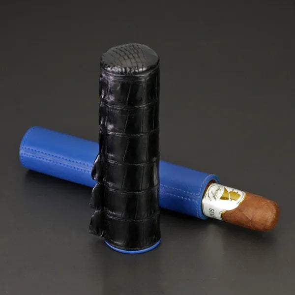 The Single Cigar Tube - All options in wood and leather