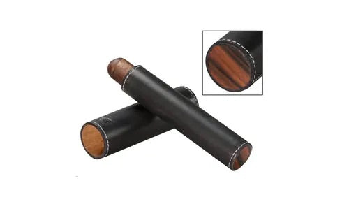 The Single Cigar Tube - All options in wood and leather