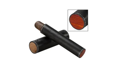 The Single Cigar Tube - All options in wood and leather