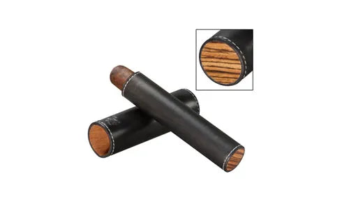 The Single Cigar Tube - All options in wood and leather