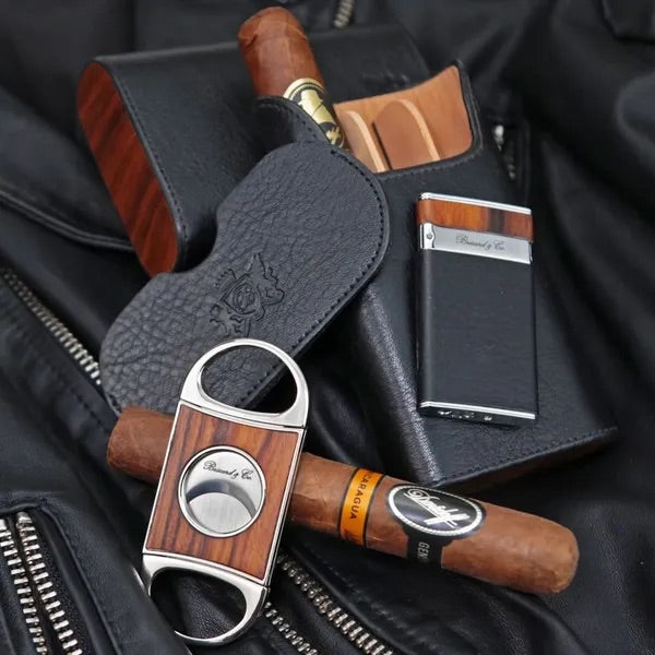 Double Guillotine Series 2 Cutter - All leather and wood options