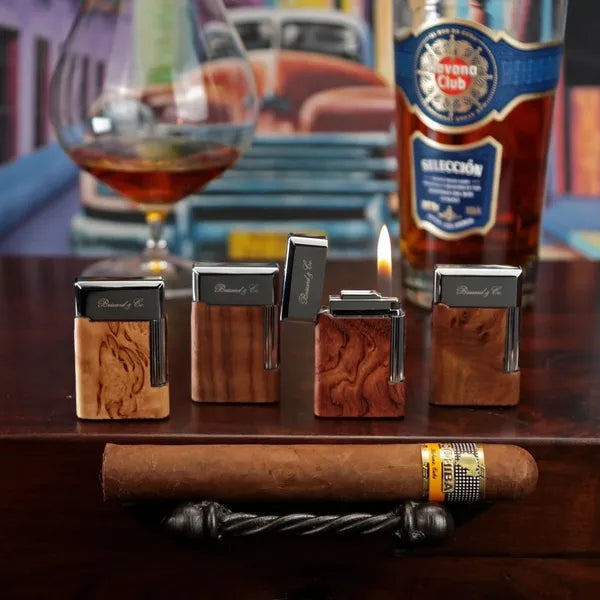 The "Eternel" Double Soft Flame Lighter - All wood options