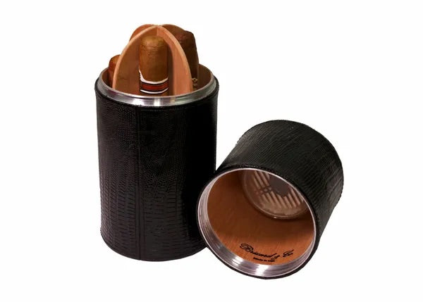 The Cylinder Desk Humidor - All options in wood and leather