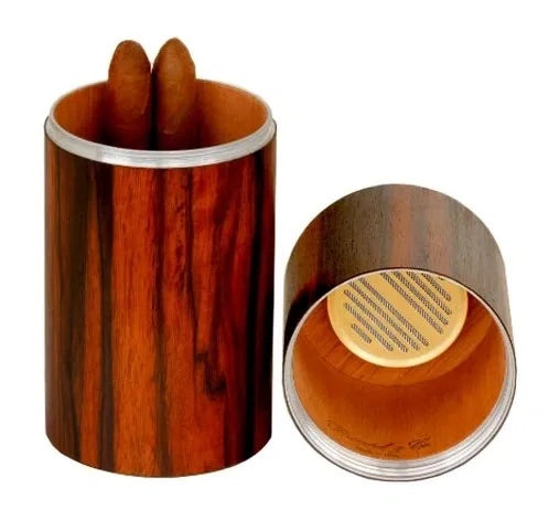 The Cylinder Desk Humidor - All options in wood and leather
