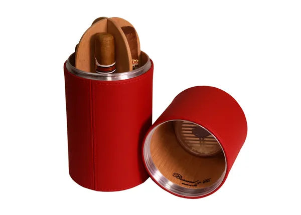 The Cylinder Desk Humidor - All options in wood and leather