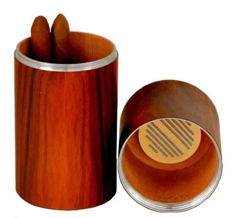The Cylinder Desk Humidor - All options in wood and leather