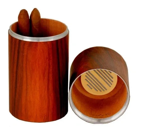 The Cylinder Desk Humidor - All options in wood and leather