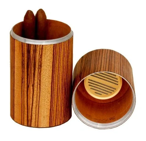 The Cylinder Desk Humidor - All options in wood and leather