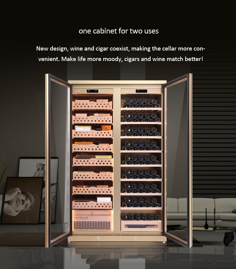 Stainless steel humidor/wine cooler CD1200