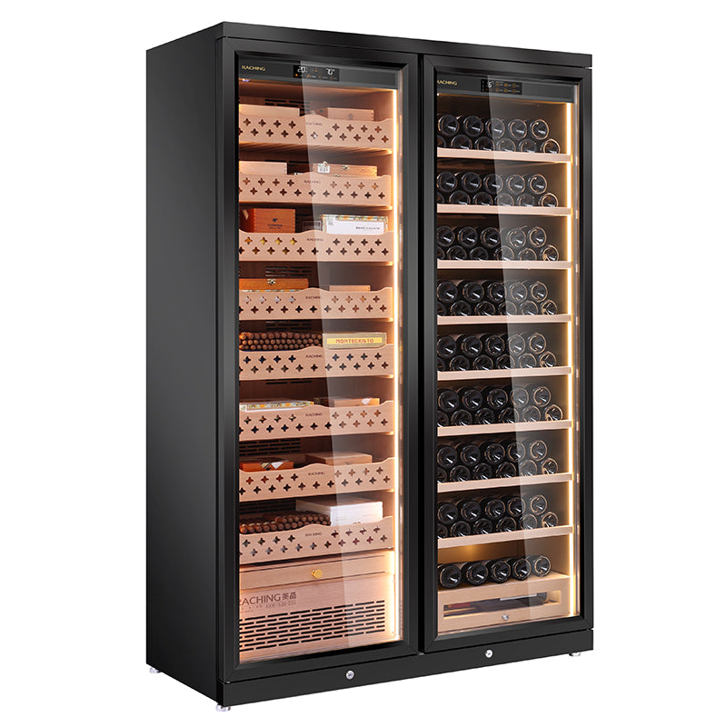 Stainless steel humidor/wine cooler CD1200