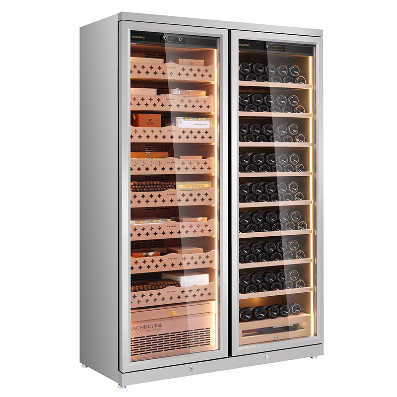 Stainless steel humidor/wine cooler CD1200