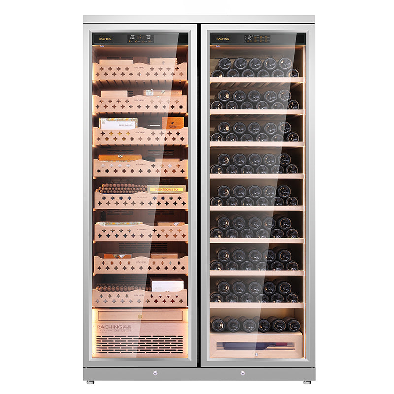 Stainless steel humidor/wine cooler CD1200