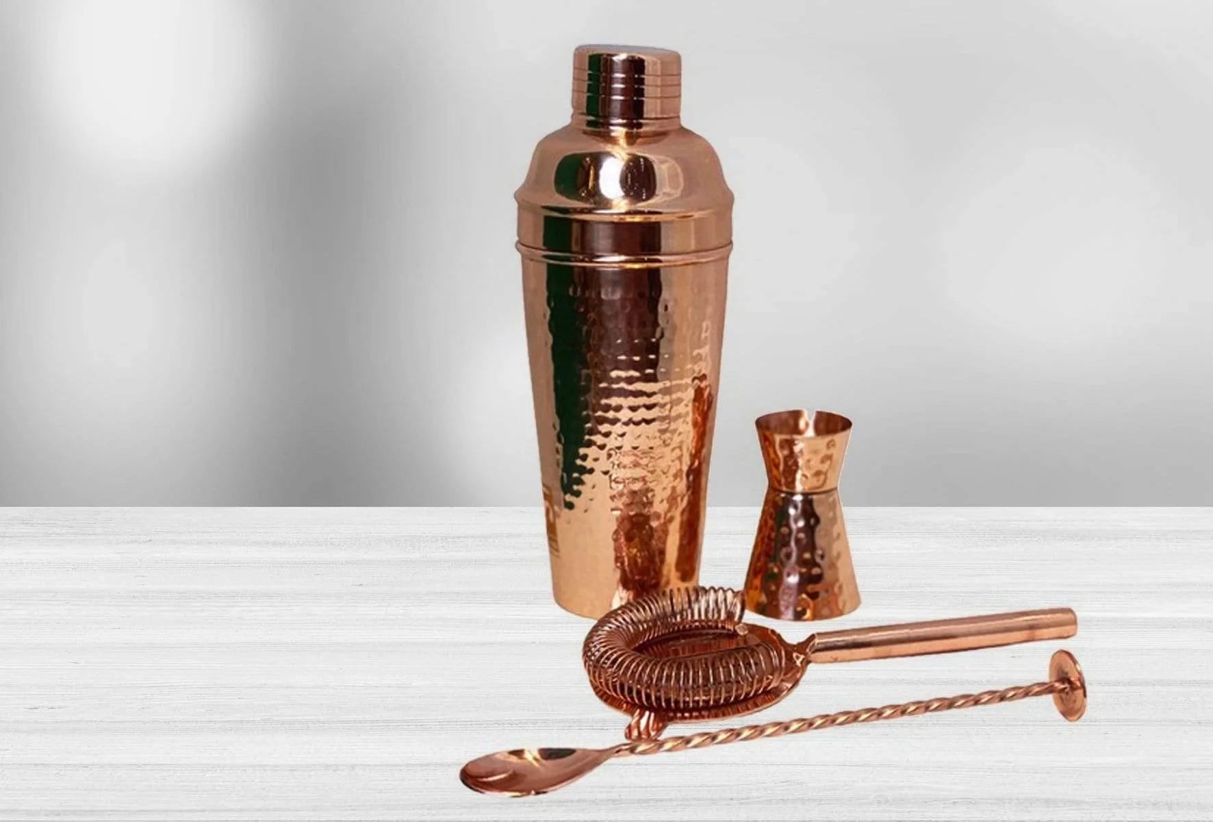 Copper cocktailset