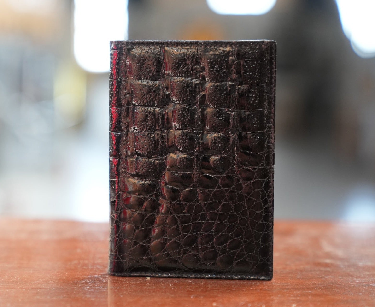 Black crocodile wallet