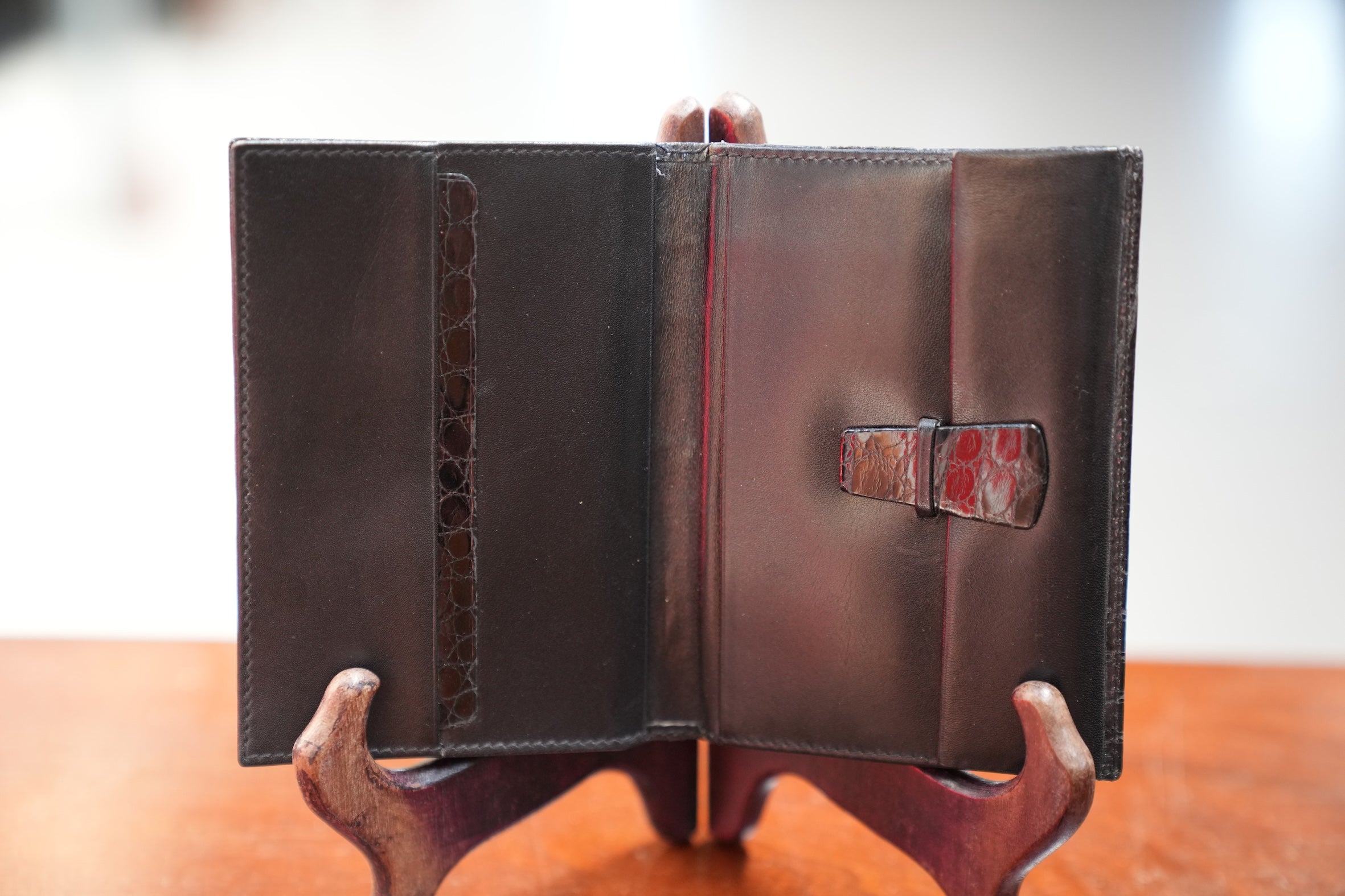 Black crocodile wallet