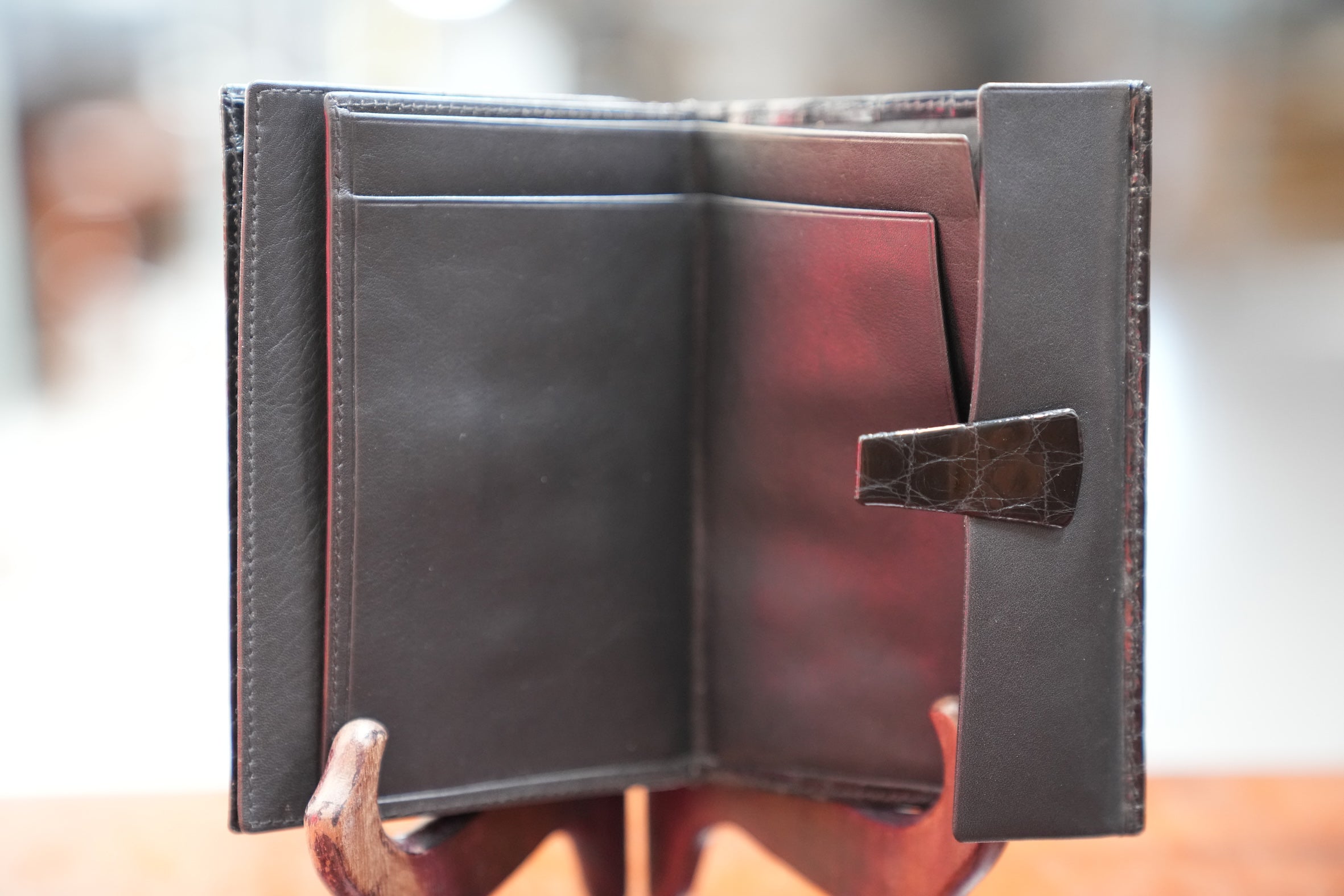 Black crocodile wallet