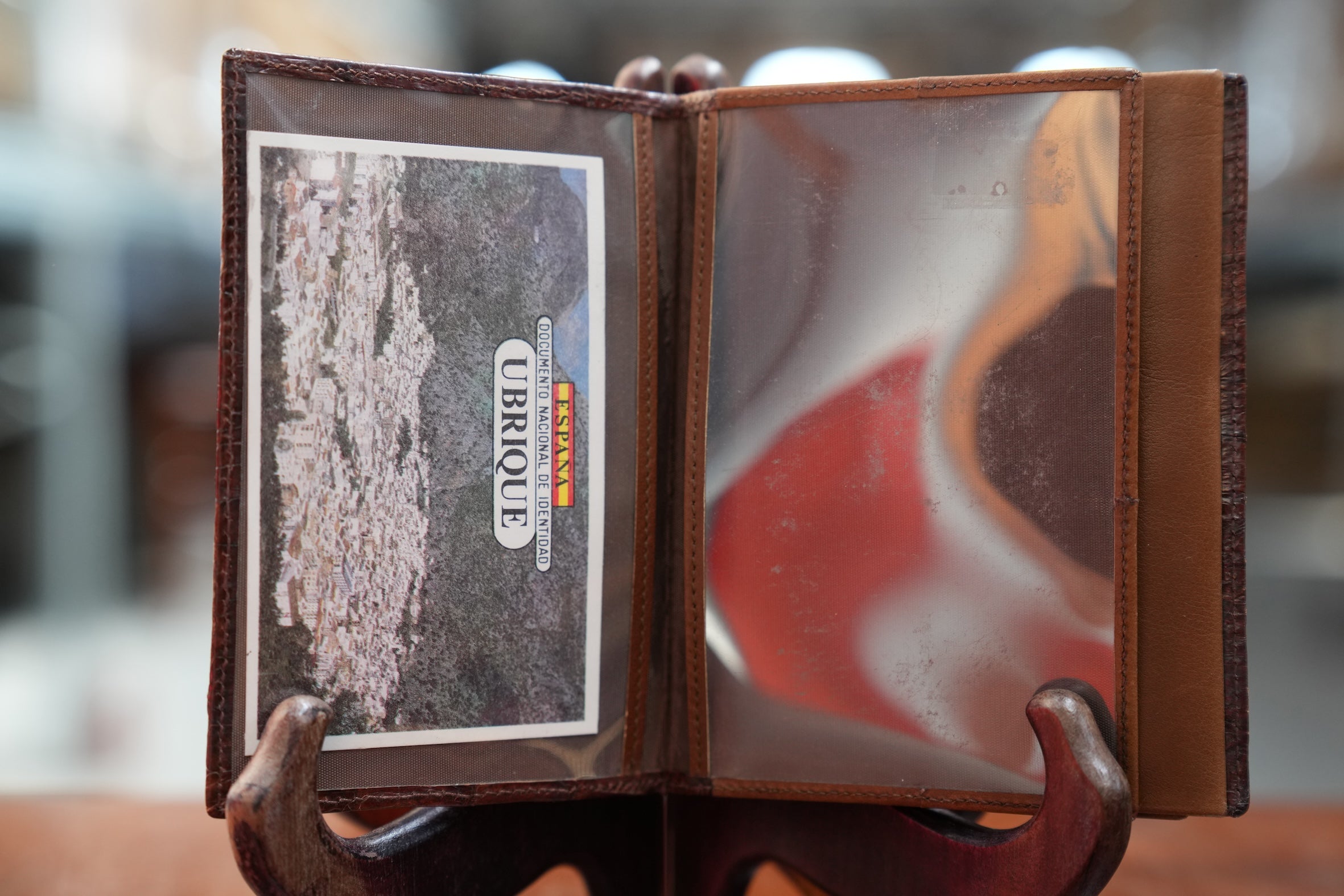 Brown crocodile wallet