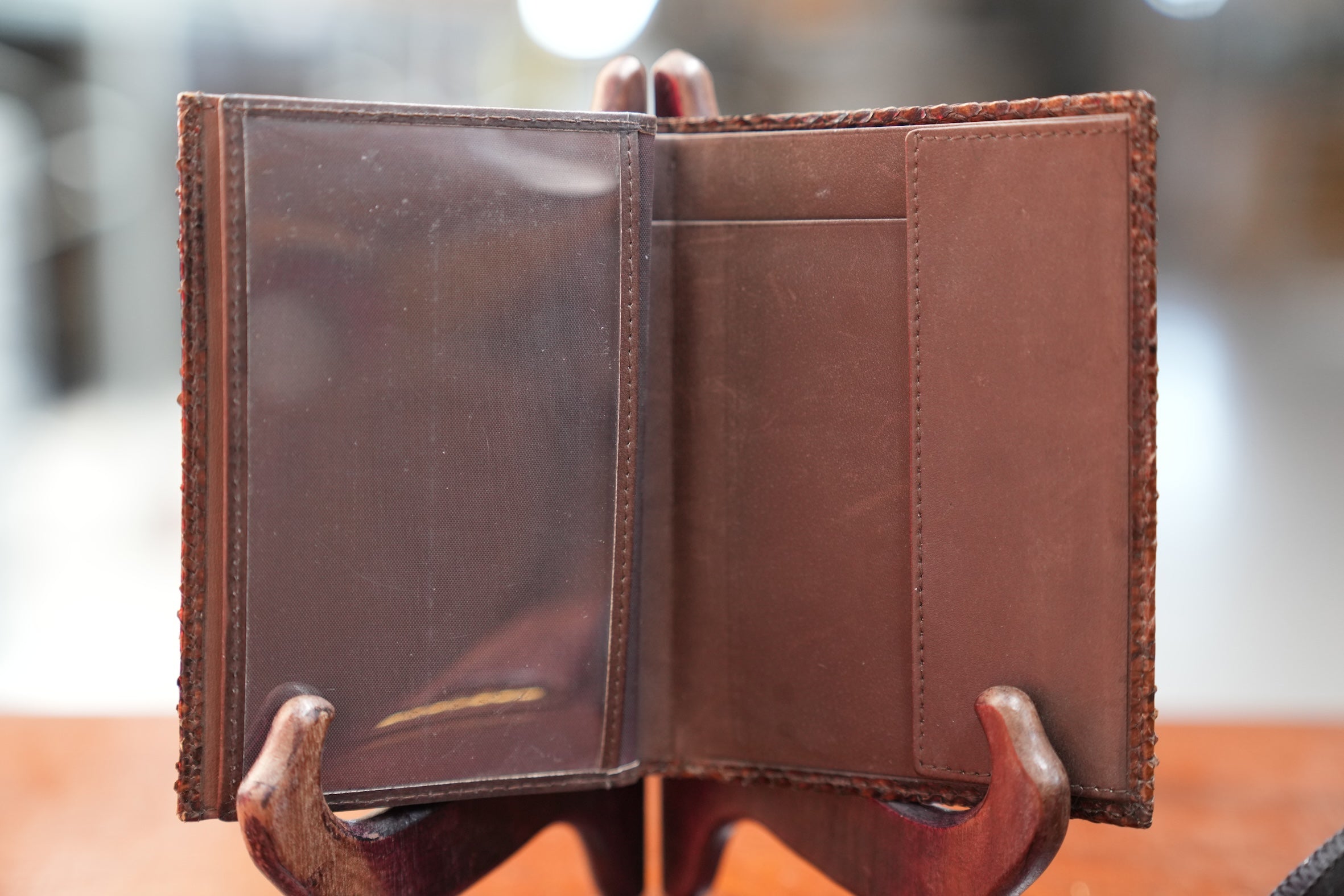 Brown python wallet