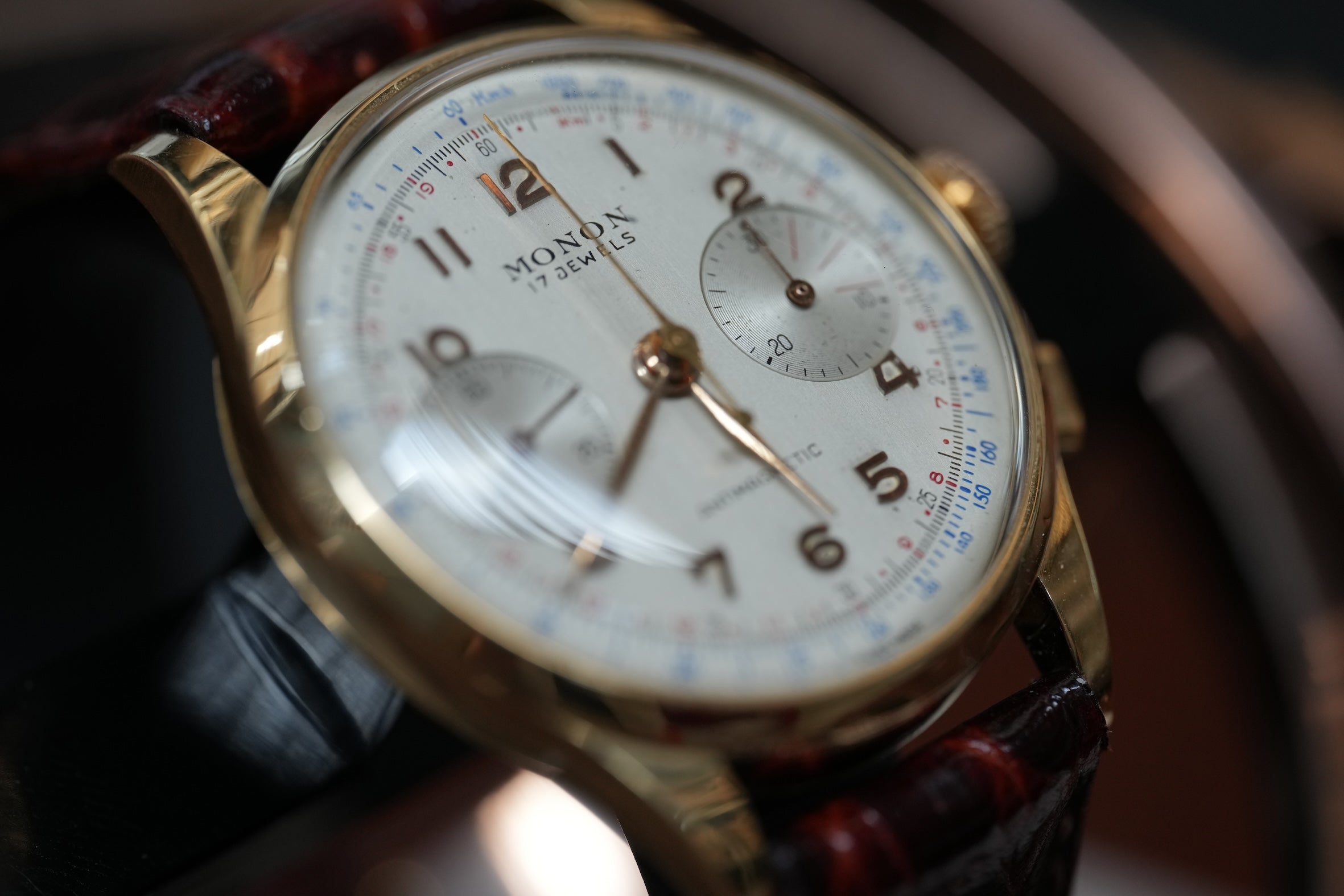 18k MONON chronograph 1950