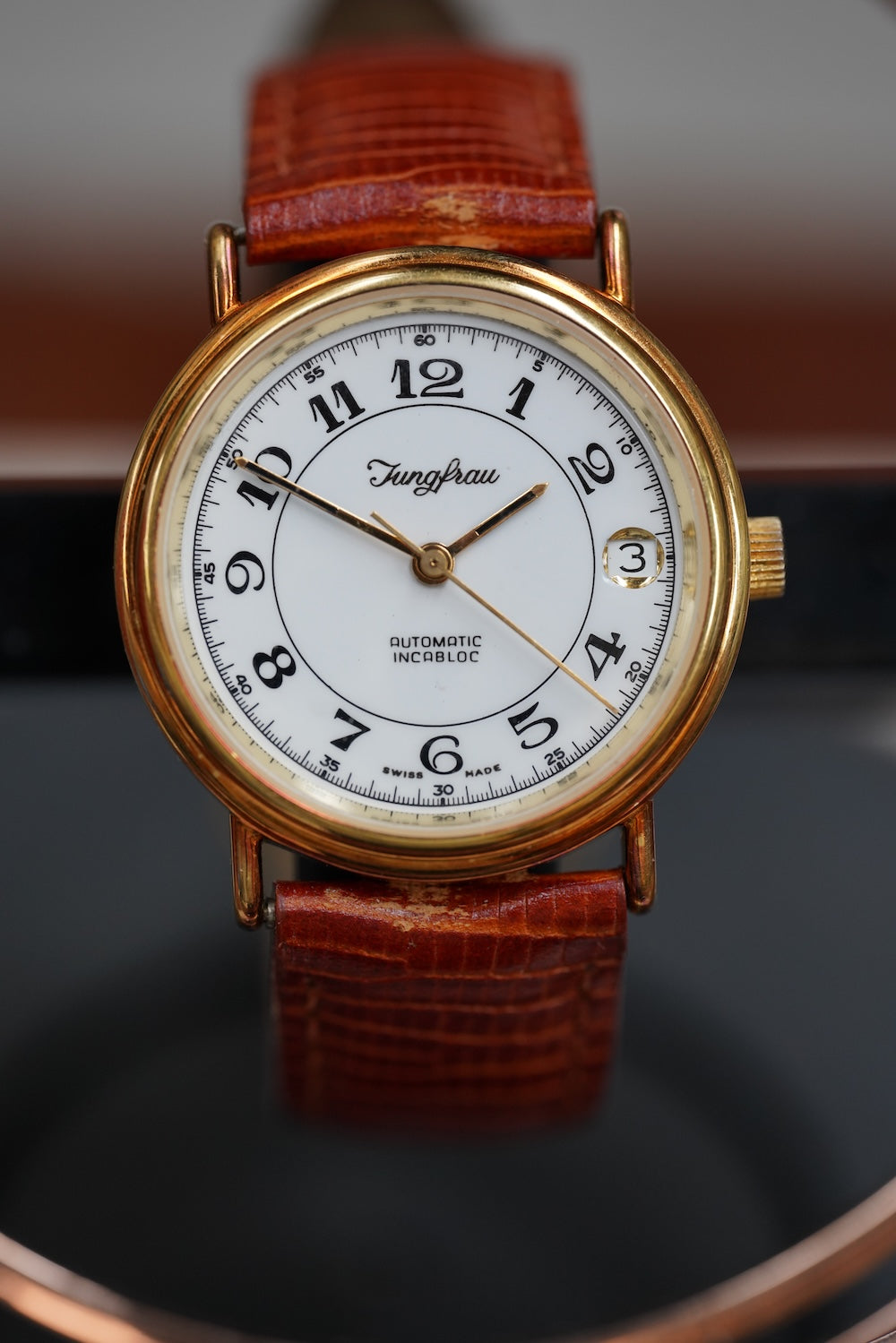Guilded Junfrau microrotor automatic, date