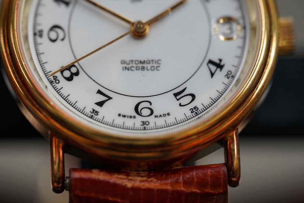 Guilded Junfrau microrotor automatic, date