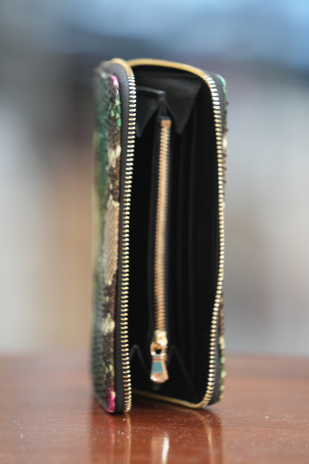 Exotic leathers wallet plus iPhone