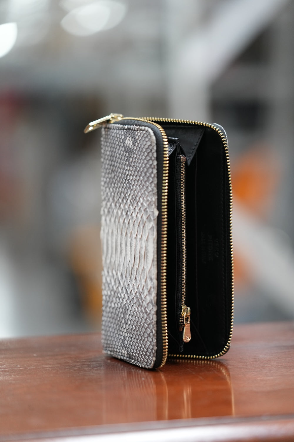 Exotic leathers wallet plus iPhone