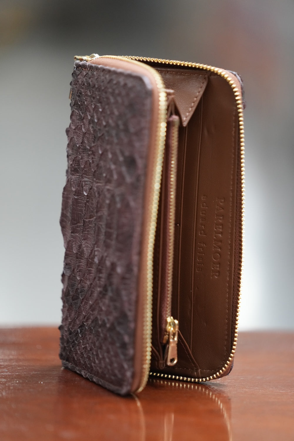 Exotic leathers wallet plus iPhone