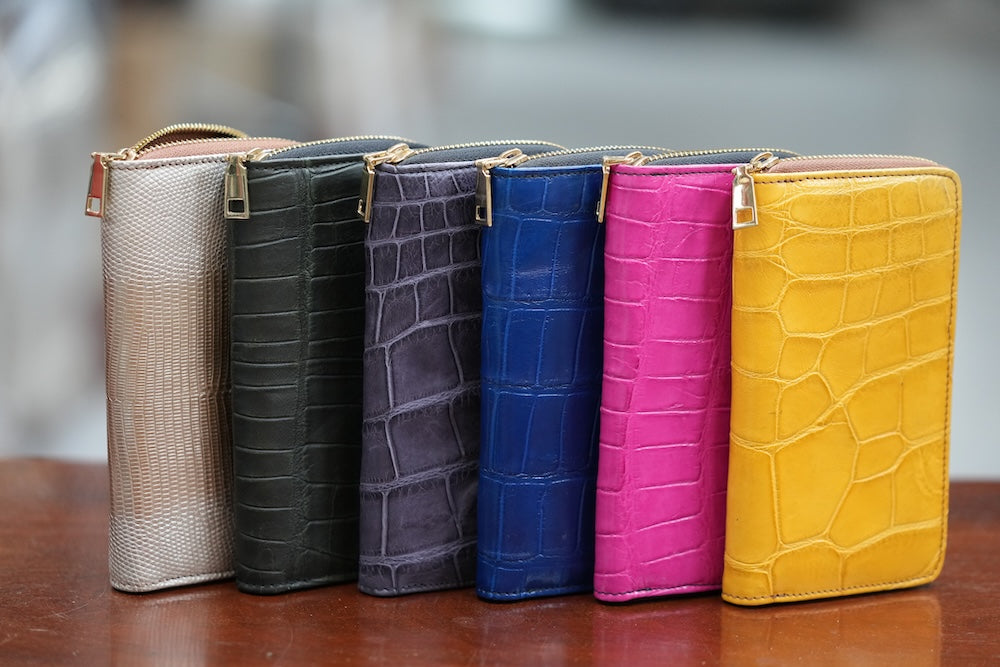 Exotic leathers wallet plus iPhone