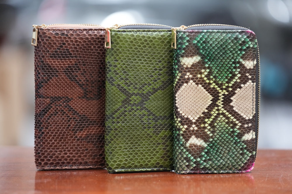 Exotic leathers wallet plus iPhone