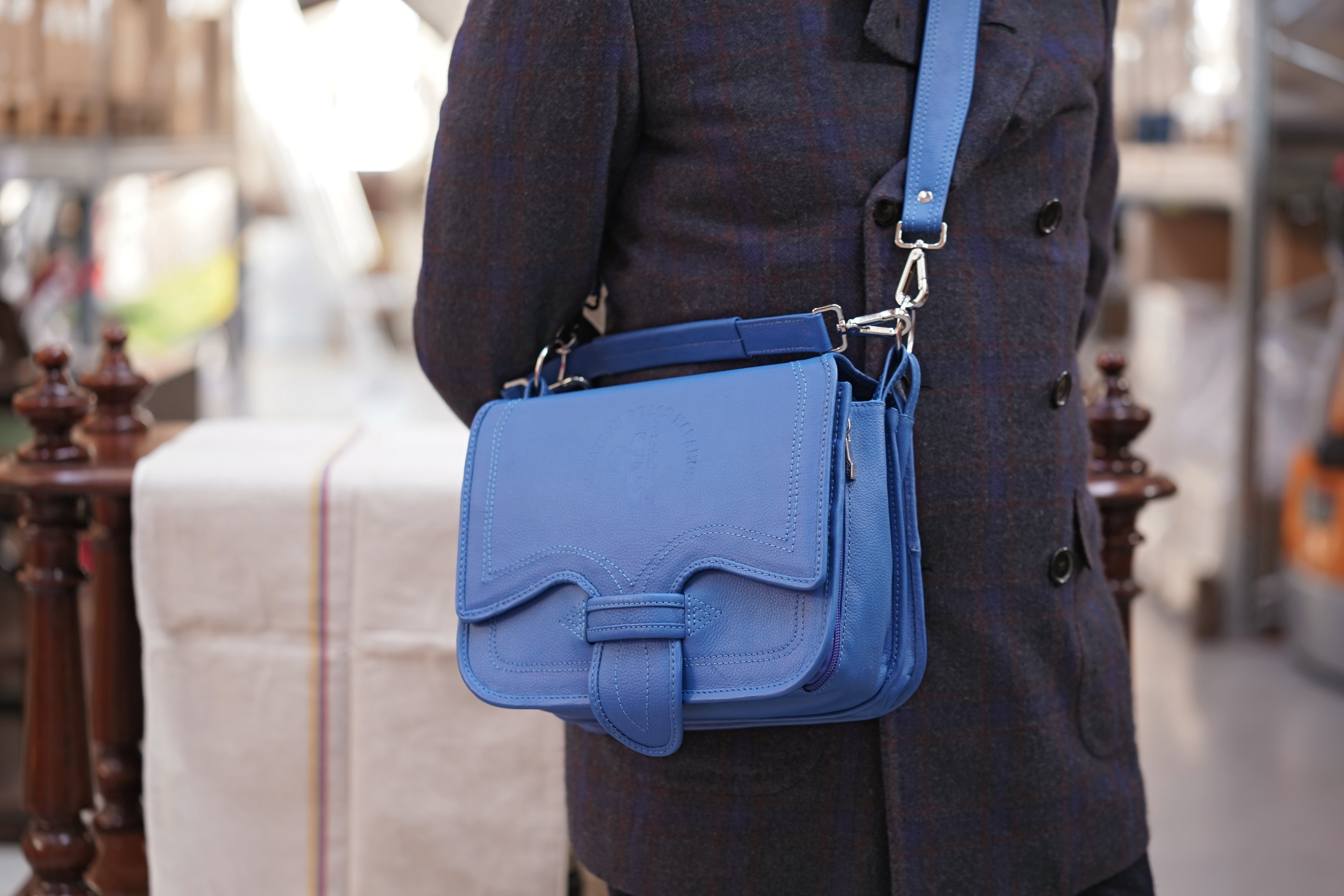 Big Travel Case Cigarriel Nero Blue
