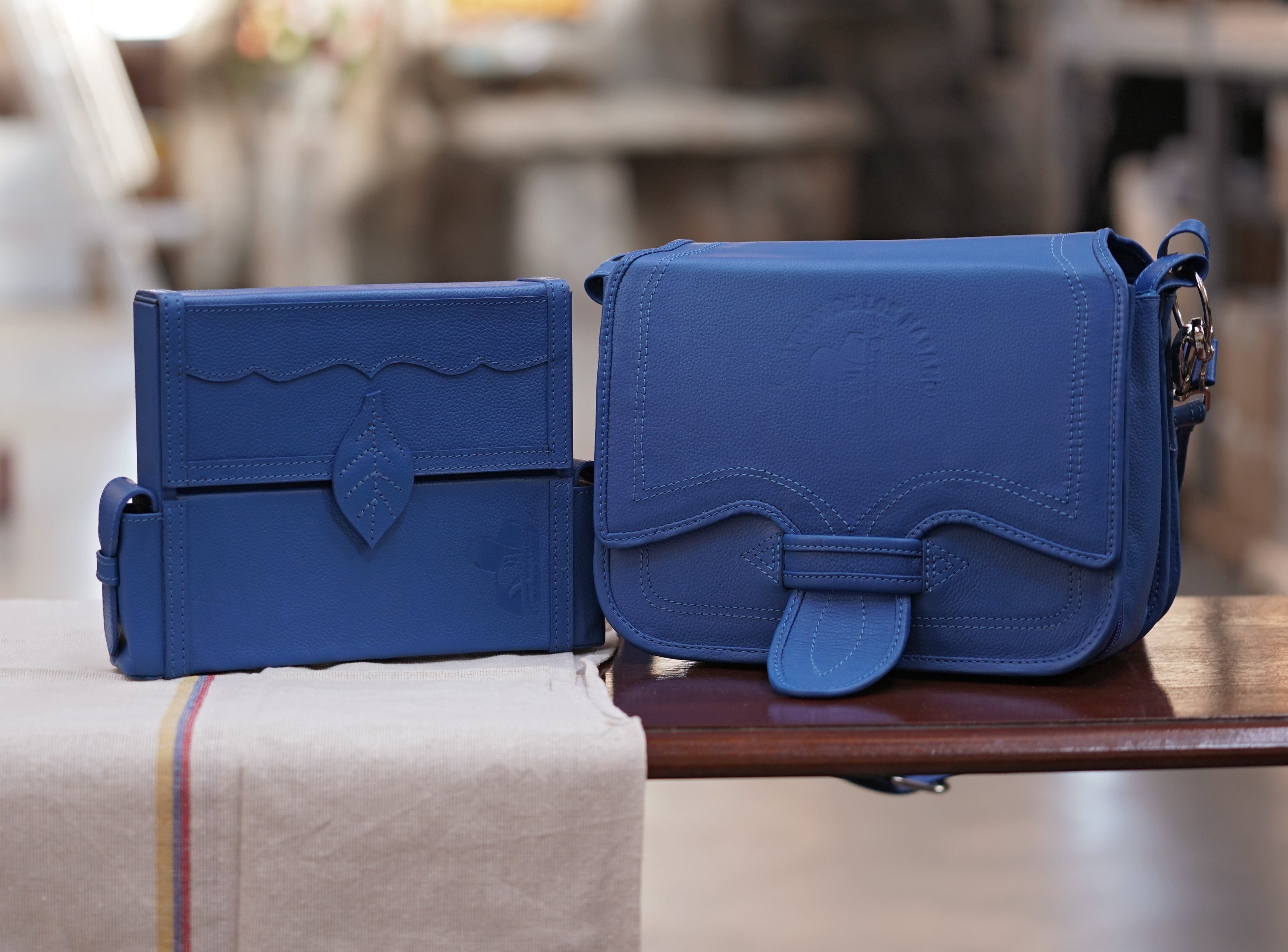 Big Travel Case Cigarriel Nero Blue