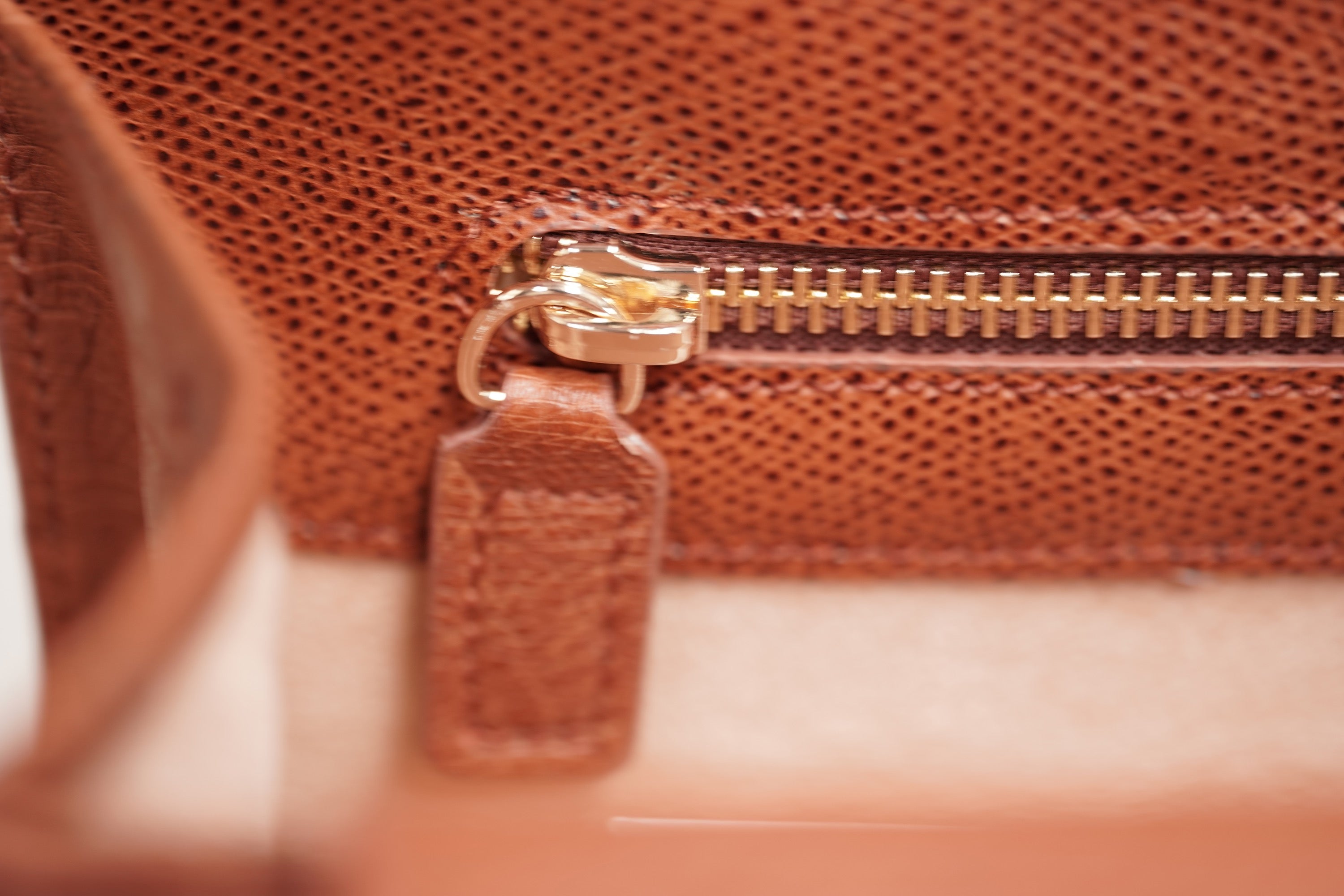 BROWN A4+ BUSINESS CASE IN OSTRICH LEATHER