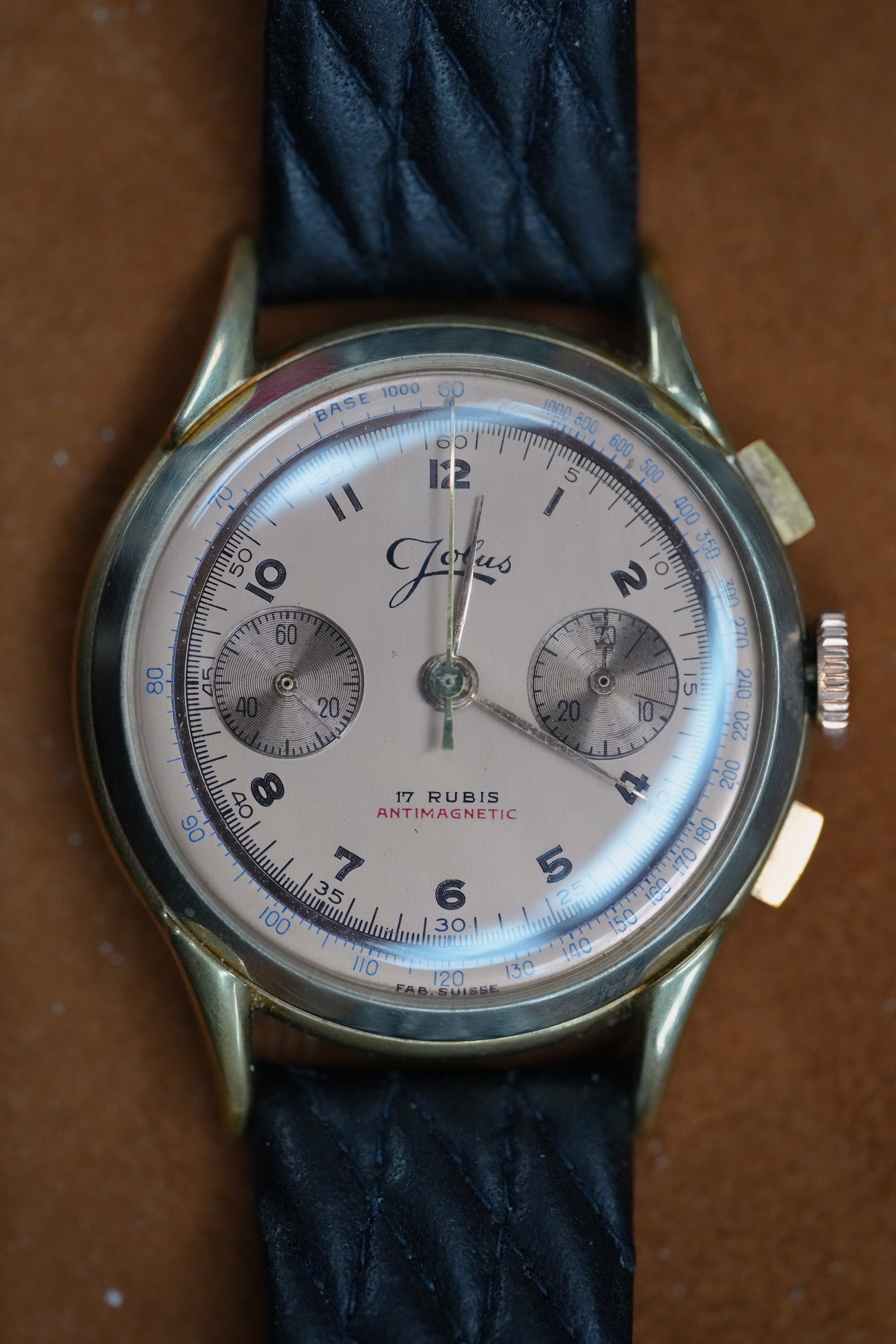 Copper dial Jolus chronograph