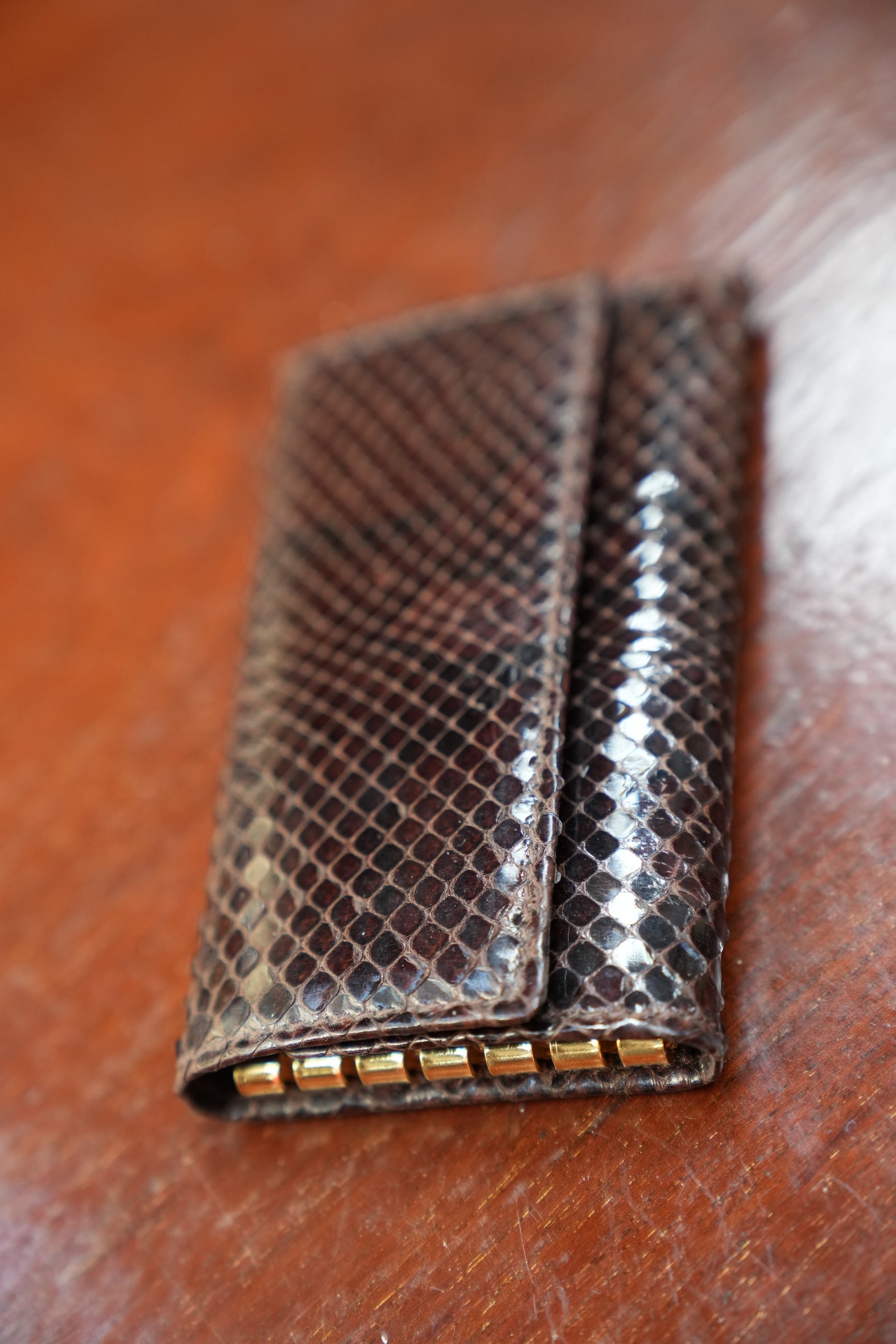 Brown python key wallet