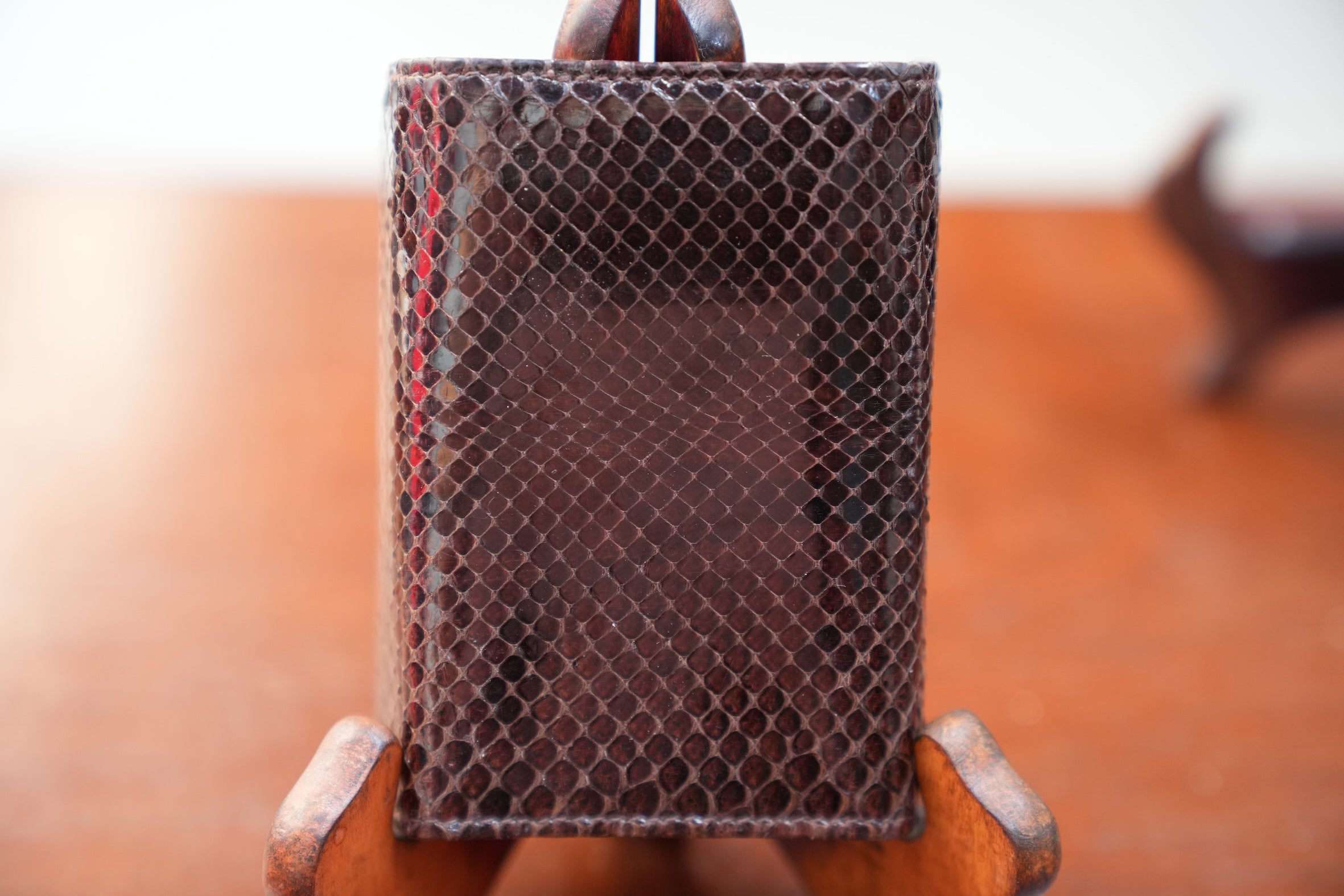Brown python key wallet