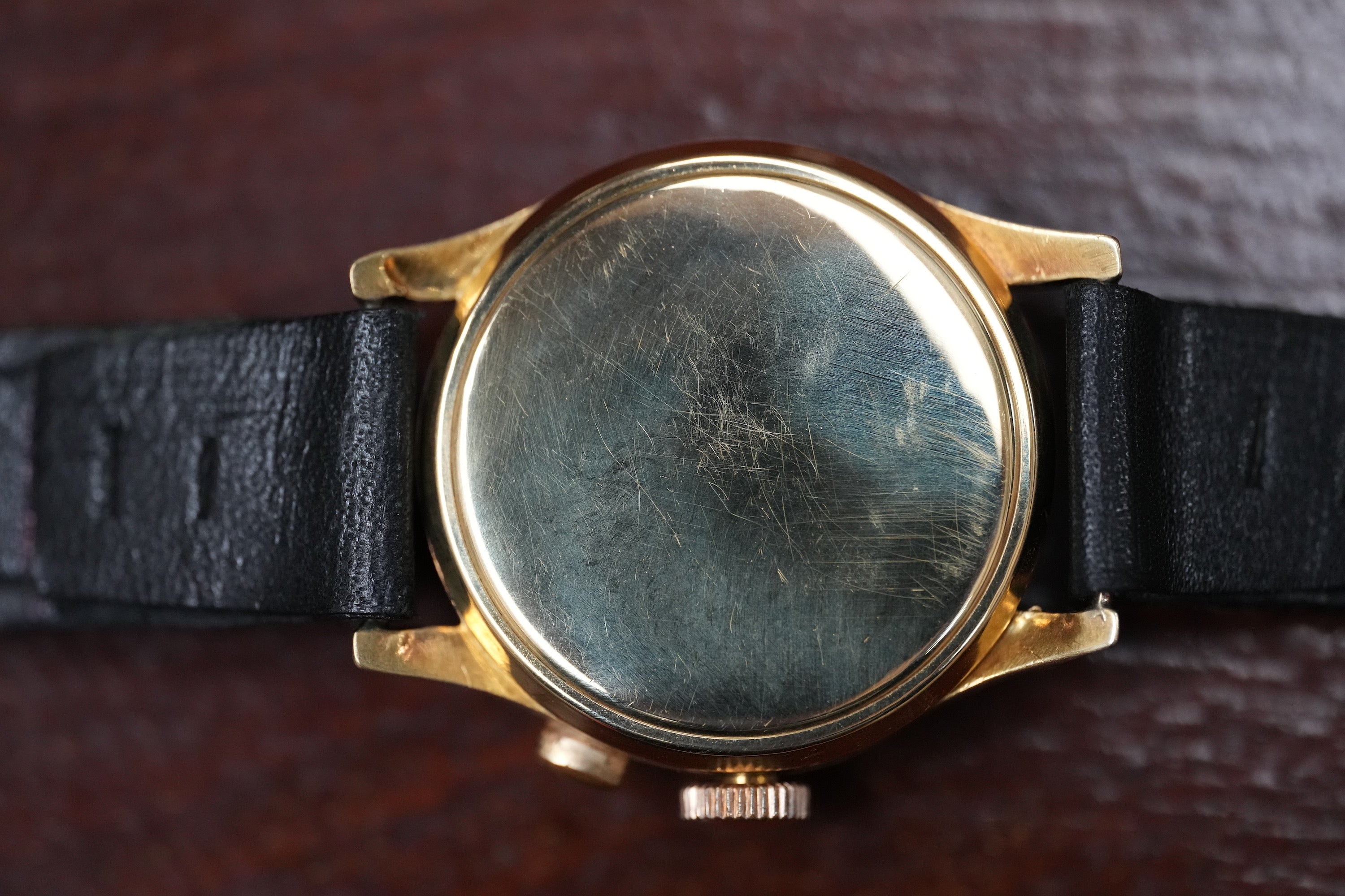 18k gold Solvil chronograph monopusher