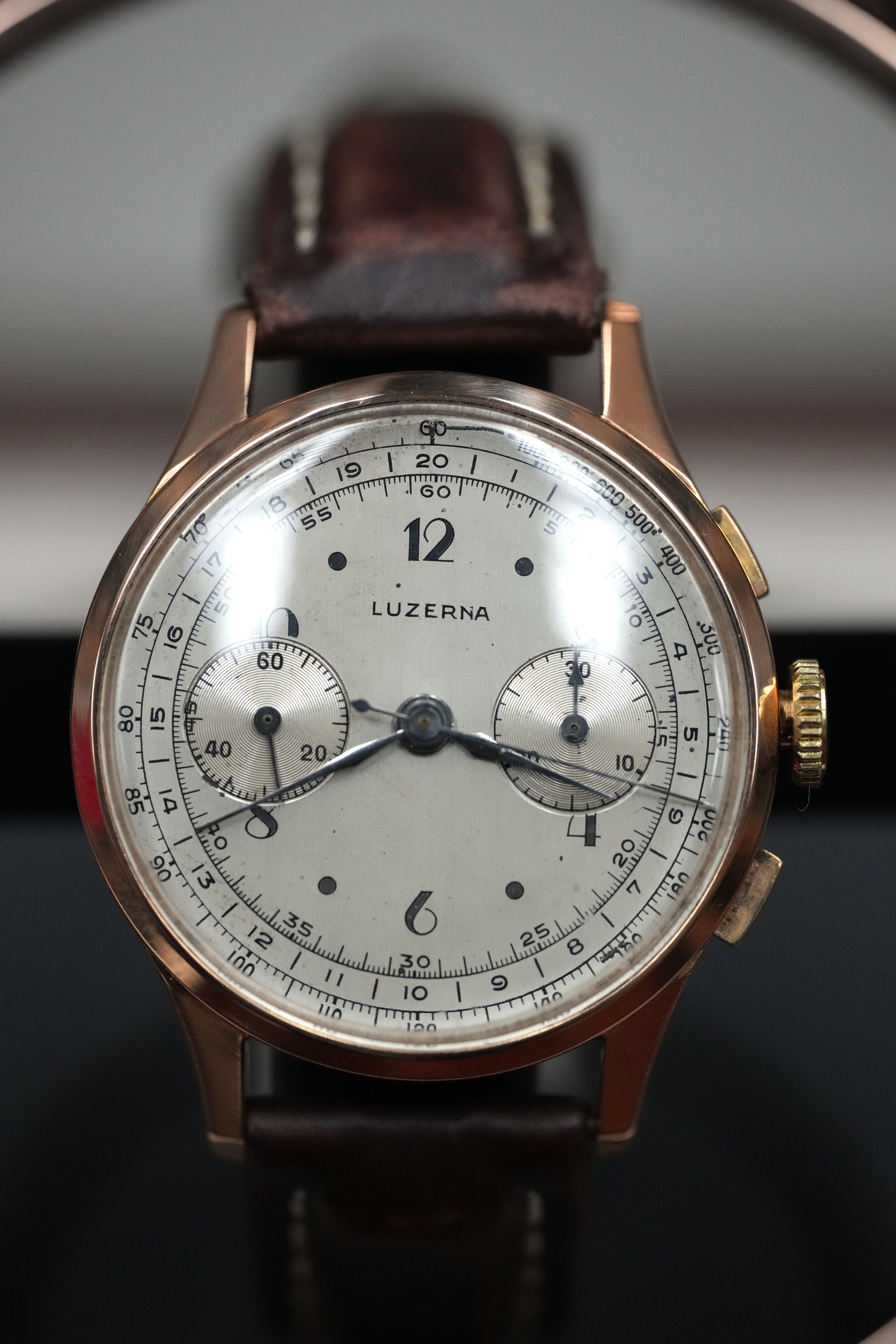 18k rosegold Luzerna chronograph