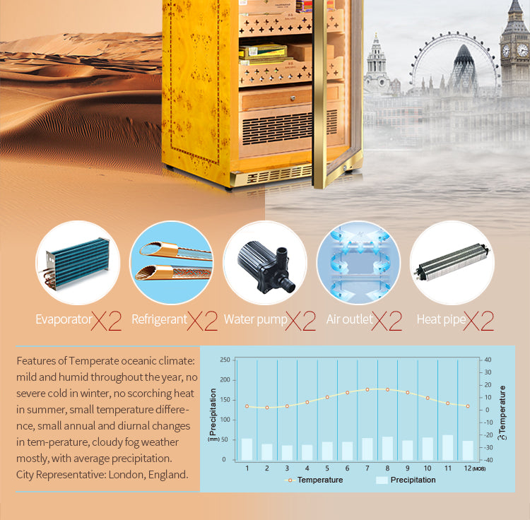 Mid size humidor MON1800A