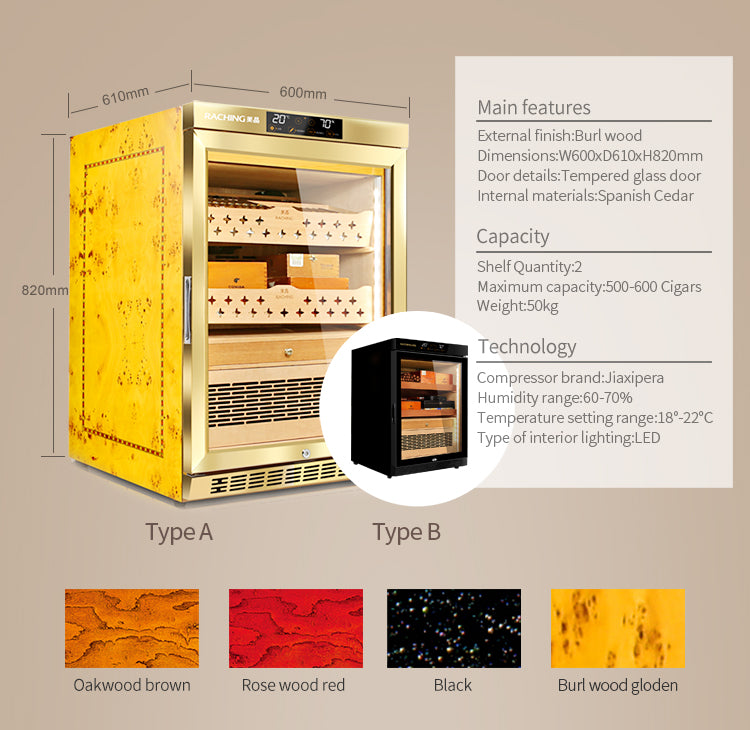 Raching Tabel Humidor MON800A