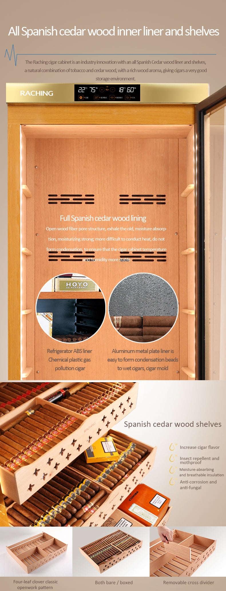 Ultra big humidor MON5800A