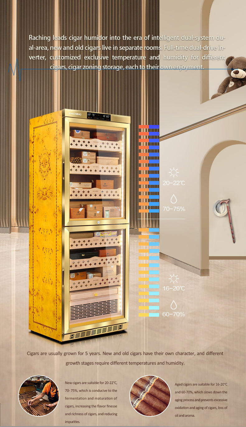 Dual system luxury humidor MON3800B