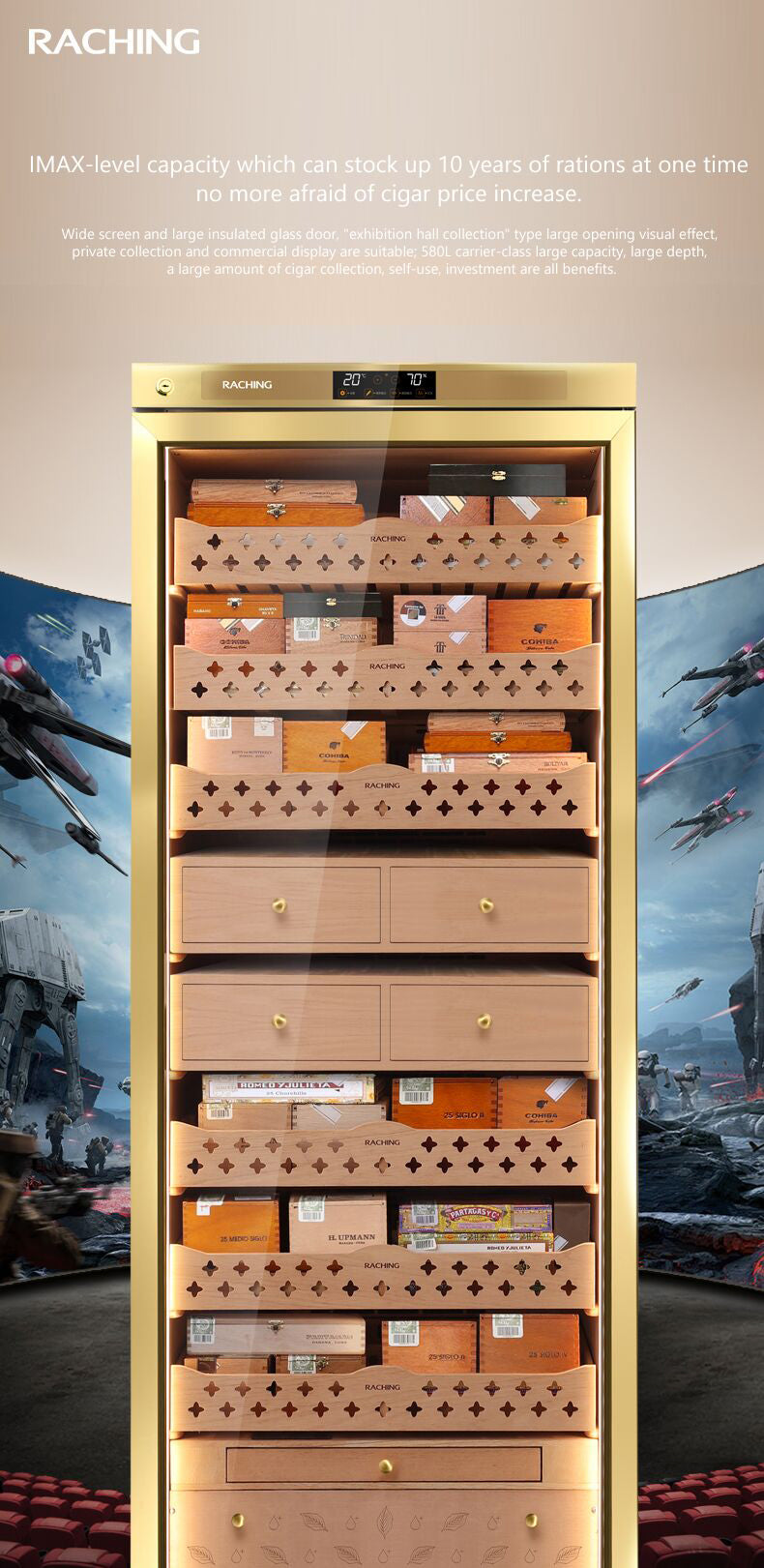 Ultra big humidor MON5800A